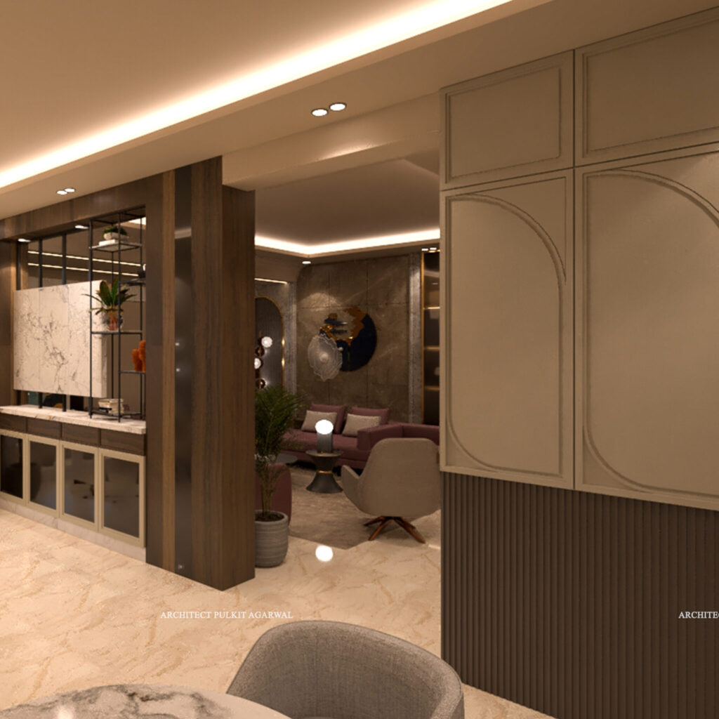 Affordable luxury interior design services in Bijnor and Noida by Meraki Architects