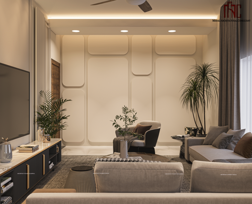 Collaborative architecture design process between clients and architects in Noida