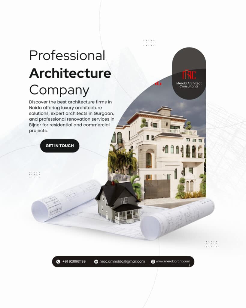 Black and White Modern Architecture Firm Promotion Instagram Post